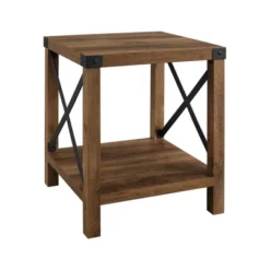 Sophie Rustic Industrial X Frame Side Table - Saracina Home -Modern Living Sales GUEST f915e628 130c 4cb9 b6c1 9e1deeb835fb