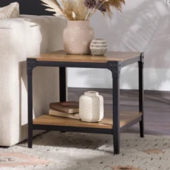 Set Of 2 Benny Urban Industrial Angle Iron Side Tables - Saracina Home -Modern Living Sales GUEST fb2a554d 6054 4753 b5b4 44f760fd07d6