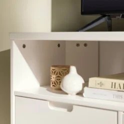 Cara Mid-Century Modern 3 Drawer Corner TV Stand For TVs Up To 58" - Saracina Home -Modern Living Sales GUEST fb957360 40de 4089 a8ee 5e1e6d667985