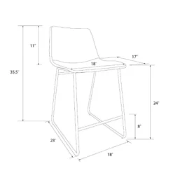 Bowden Faux Leather Counter Height Barstool - Threshold™ -Modern Living Sales GUEST fc17995b 497f 4a5a 958c c9c8bb9e68cc