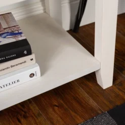 48" Farmhouse Solid Wood 2 Drawer Buffet White - Saracina Home -Modern Living Sales GUEST fca06093 76ee 4361 a9c1 7bd02fcca42c