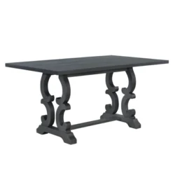 6 PCS Retro Dining Set With Unique-designed Table And Upholstered Chair-ModernLuxe -Modern Living Sales GUEST fe9eaee8 b05d 44ca b5ff b3dd9c5c3608