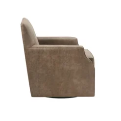 Glaser Faux Leather Swivel Chair Brown - Madison Park 12 Glaser Faux Leather Swivel Chair Brown - Madison Park -Modern Living Sales GUEST fecafd4e d3e5 453f 9bfe 1bab360f12b1